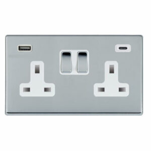 Hart CFX BC DP SS2+USB+USB C BC/WH