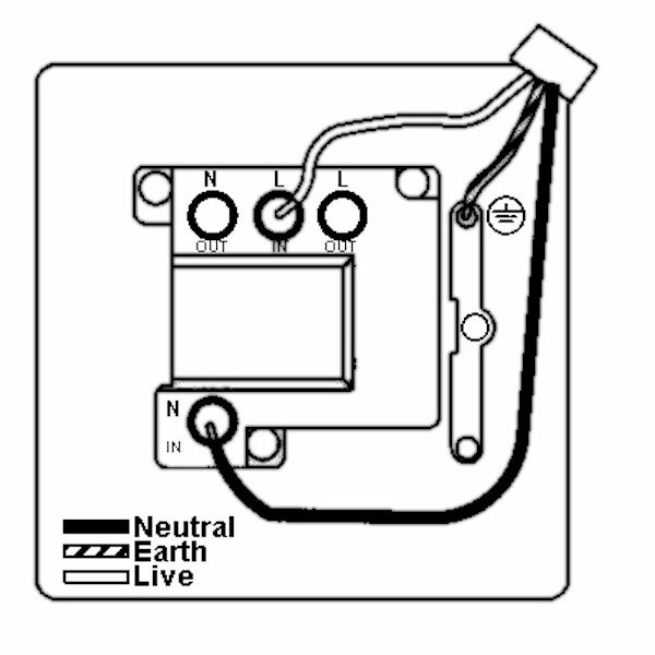 H-CFX AB 13A DP Fused Spur+N AB/BL