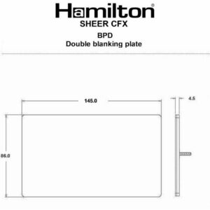 Sher CFX RB Double Blank Plate