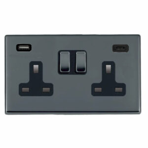 Hart CFX BK DP SS2+USB+USB C BK/BL